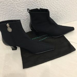 Donald Pluner black booties